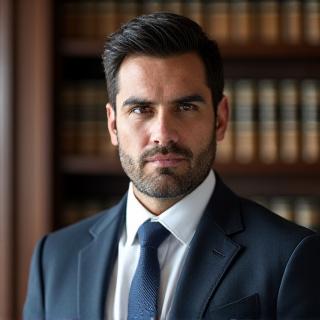 Retrato del abogado Javier Mendoza